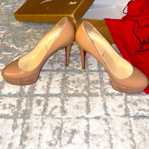 CHRISTIAN LOUBOUTIN DOUBLE PLATFORM BIANCA HEELS - Picture 3 of 5